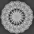 Geometric Star & Pineapple Doily Crochet Pattern 17" & 12"