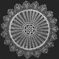 Wagon Wheel Doily Crochet Pattern 18"