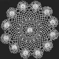 Rose Doily Tatting Pattern 18"