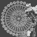 Flower Frost Doily Tatting Pattern 16"