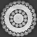 Circle of Scrolls Doily Crochet Pattern 16"