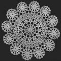Circle of Wheels Doily Crochet Pattern 18"