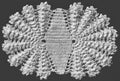 Heavy Oval Doily Crochet Pattern 6.5x11"
