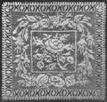 Square Rose Doily Filet Crochet Pattern 16"