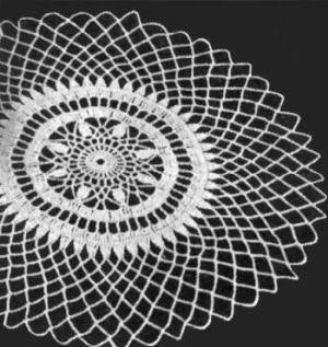 Lace Edge Doily Crochet Pattern 14"