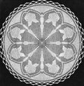 Round Filet Doily Filet Crochet Pattern 19"