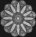 Round Wheat Doily Crochet Pattern 15.5"