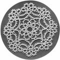 Cobweb-Fine Doily Tatting Pattern 4"