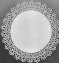Round Linen Doily Tatting Pattern 11"