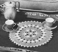 Irish Crochet Round Doily Crochet Pattern 12.5"