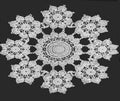 Picot Motif Doily Crochet Pattern 14"