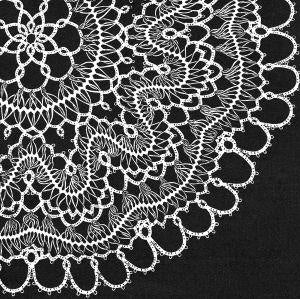 Doily in Hairpin Lace & Tatting Pattern 11"