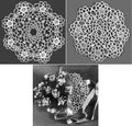 Wedding Roses Nosegay Doilies Tatting Pattern 6 & 7.5"