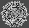 Doily in Hairpin Lace & Tatting Pattern 12"