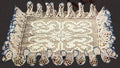 Square Ruffled Doily Filet Crochet Pattern 7 1/2"