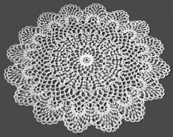 Medallions Doily Tatting Pattern 11 1/2"