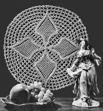 Pineapple Prism Doily Crochet Pattern 14"