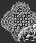 Sultan's Garden Doily Crochet Pattern 17"