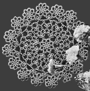 Tatted Tracery Doily Tatting Pattern 12"