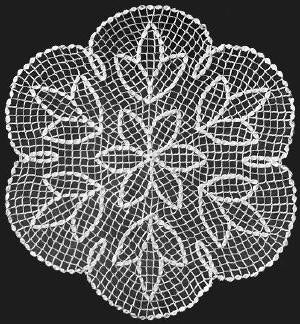 Small Contemporary Doily Tatting Pattern 8 1/2"