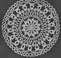 Clover Round Doily Tatting Pattern 8.5"