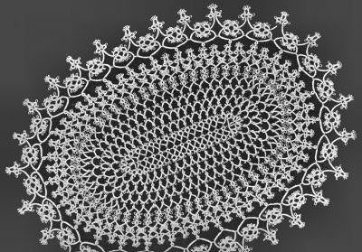 Oval Doily Tatting Pattern 11.25x8.5"