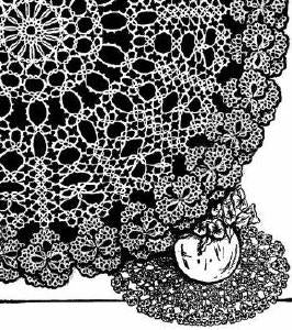 Pansy Doily Tatting Pattern 16.5"