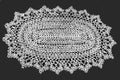 Oval Doily with Scalloped Edge Tatting Pattern 7.5x11.5"