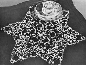 Star Doily Tatting Pattern 15"