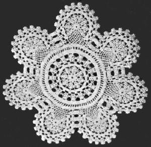 Ornate Doily Crochet Pattern 9"