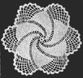 Pinwheel Doily Crochet Pattern 11"