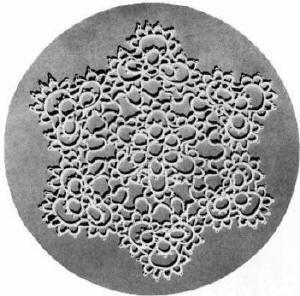 Snow Queen Doily Tatting Pattern 7"