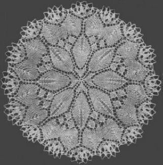 Medallion Doily Knitting Pattern 13.5"