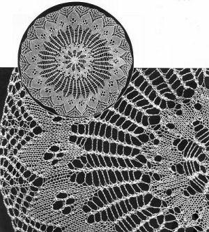 Round Doily Knitting Pattern 12.5"
