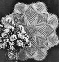 Royal Crown Round Doily Knitting Pattern 20"