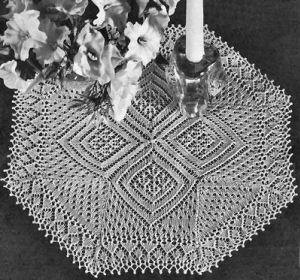 Octagon Doily Knitting Pattern 15"