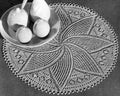 Spring Song Round Doily Knitting Pattern 14.75"