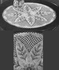 Flower Leaf Round Doily Knitting Pattern 17"