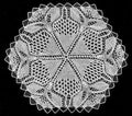Hexagon Doily Knitting Pattern 11-15.5"