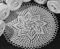 Star Round Doily Knitting Pattern 12"
