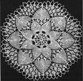 Sunflower Round Doily Knitting Pattern 8.5"