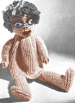 Pajama Cover Doll Knitting Pattern