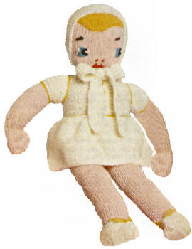 Rag Doll Knitting Pattern 22"
