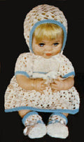 Baby Doll Clothes Knitting Pattern 12"