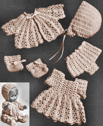 14" Baby Doll Clothes Crochet Pattern