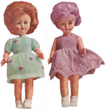 Doll Clothes Knitting Pattern 12"