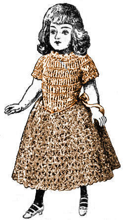Doll Clothes Antique Crochet Pattern