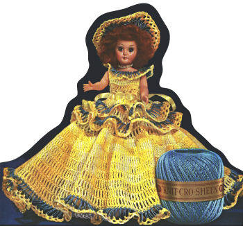 Golden West Doll Dress Crochet Pattern