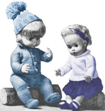Doll Clothes 14" Knitting Pattern