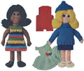 Rag Doll & Clothes Sewing Knitting Crochet Pattern